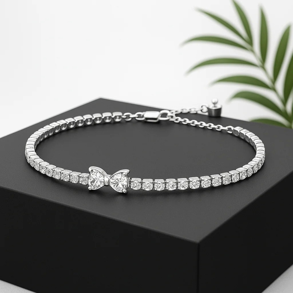 Amorvia Bow Tennis Bracelet