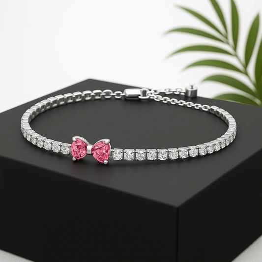 Amorvia Bow Tennis Bracelet