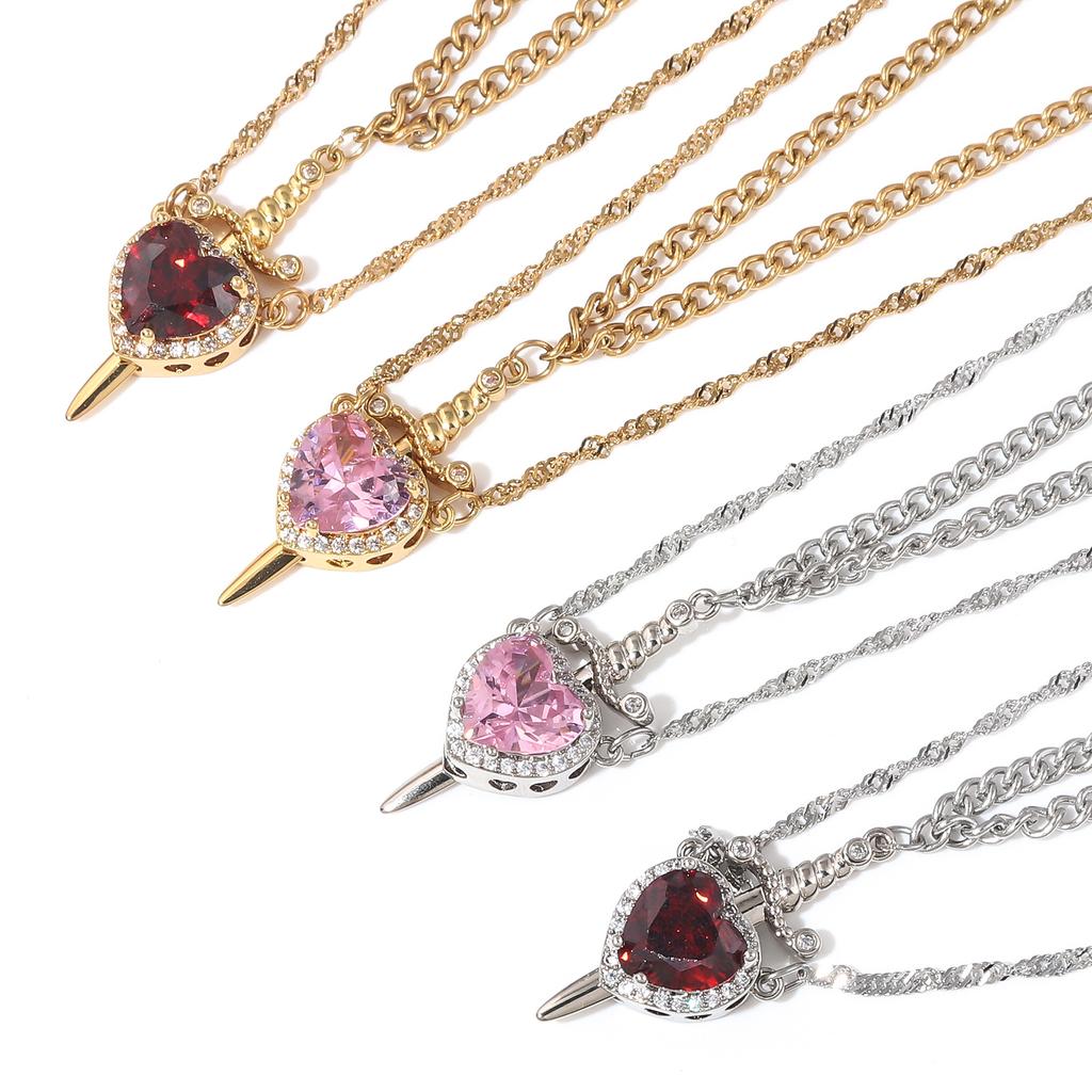 Heart & Sword Necklace